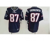 nike nfl jerseys new england patriots #87 gronkowski blue[2015 new Elite]