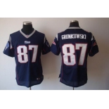 nike nfl jerseys new england patriots #87 gronkowski blue[elite]