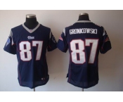 nike nfl jerseys new england patriots #87 gronkowski blue[elite]