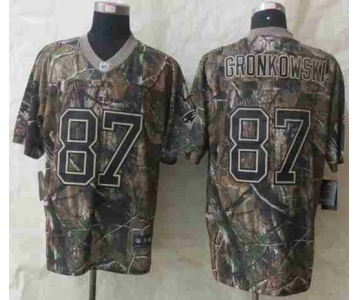 nike nfl jerseys new england patriots #87 gronkowski camo[Elite]