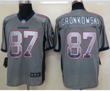 nike nfl jerseys new england patriots #87 gronkowski grey[Elite drift fashion]