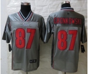 nike nfl jerseys new england patriots #87 gronkowski grey[Elite vapor]