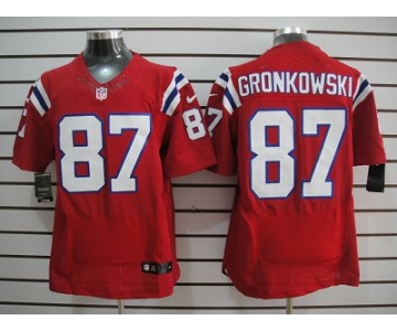 nike nfl jerseys new england patriots #87 gronkowski red[Elite]