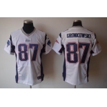 nike nfl jerseys new england patriots #87 gronkowski white[elite]