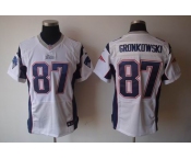 nike nfl jerseys new england patriots #87 gronkowski white[elite]