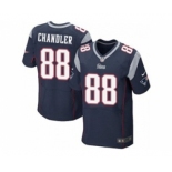 nike nfl jerseys new england patriots #88 scott chandler blue[Elite]