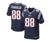 nike nfl jerseys new england patriots #88 scott chandler blue[Elite]