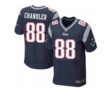 nike nfl jerseys new england patriots #88 scott chandler blue[Elite]