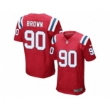 nike nfl jerseys new england patriots #90 malcom brown red[Elite]