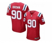 nike nfl jerseys new england patriots #90 malcom brown red[Elite]