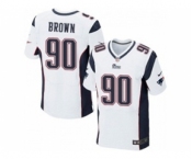 nike nfl jerseys new england patriots #90 malcom brown white[Elite]