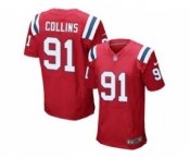 nike nfl jerseys new england patriots #91 jamie collins red[Elite]