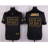 nike nfl jerseys new england patriots #95 jones black gold collection[Elite]