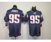 nike nfl jerseys new england patriots #95 jones blue[Elite]