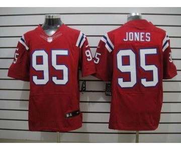 nike nfl jerseys new england patriots #95 jones red[Elite]