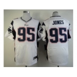 nike nfl jerseys new england patriots #95 jones white[Elite]