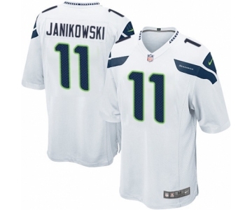 Men's Nike Seattle Seahawks #11 Sebastian Janikowski Game White NFL Jersey