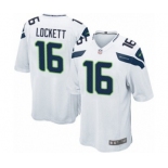 Men's Nike Seattle Seahawks #16 Tyler Lockett Game White NFL Jersey