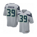 Men's Nike Seattle Seahawks #39 Dontae Johnson Game Grey Alternate NFL Jersey