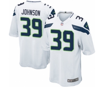 Men's Nike Seattle Seahawks #39 Dontae Johnson Game White NFL Jersey