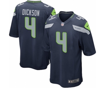 Men's Nike Seattle Seahawks #4 Michael Dickson Game Navy Blue Team Color NFL Jersey