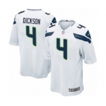 Men's Nike Seattle Seahawks #4 Michael Dickson Game White NFL Jersey