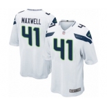 Men's Nike Seattle Seahawks #41 Byron Maxwell Game White NFL Jersey