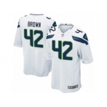 Men's Nike Seattle Seahawks #42 Arthur Brown Game White NFL Jersey