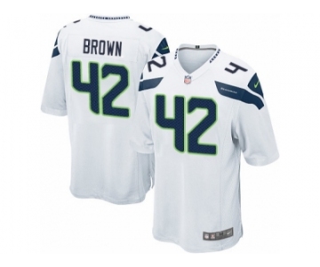 Men's Nike Seattle Seahawks #42 Arthur Brown Game White NFL Jersey