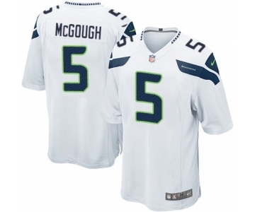 Men's Nike Seattle Seahawks #5 Alex McGough Game White NFL Jersey