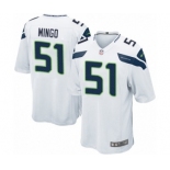 Men's Nike Seattle Seahawks #51 Barkevious Mingo Game White NFL Jersey