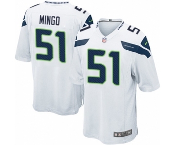 Men's Nike Seattle Seahawks #51 Barkevious Mingo Game White NFL Jersey