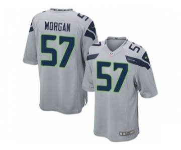 Men's Nike Seattle Seahawks #57 Mike Morgan Game Grey Alternate NFL Jersey