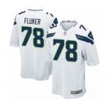 Men's Nike Seattle Seahawks #78 D.J. Fluker Game White NFL Jersey