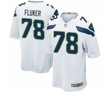 Men's Nike Seattle Seahawks #78 D.J. Fluker Game White NFL Jersey