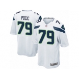 Men's Nike Seattle Seahawks #79 Ethan Pocic Game White NFL Jersey