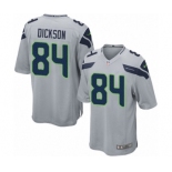 Men's Nike Seattle Seahawks #84 Ed Dickson Game Grey Alternate NFL Jersey