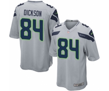 Men's Nike Seattle Seahawks #84 Ed Dickson Game Grey Alternate NFL Jersey