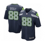 Men's Nike Seattle Seahawks #88 Will Dissly Game Navy Blue Team Color NFL Jersey