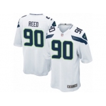 Men's Nike Seattle Seahawks #90 Jarran Reed Game White NFL Jersey