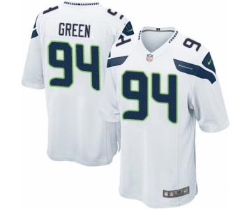 Men's Nike Seattle Seahawks #94 Rasheem Green Game White NFL Jersey