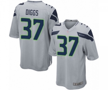 Men's Seattle Seahawks #37 Quandre Diggs Game Grey Alternate Football Jersey