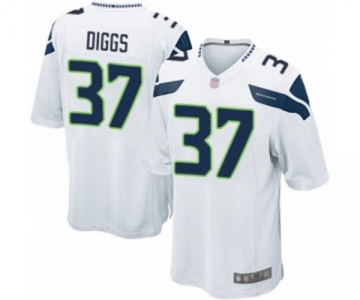 Men's Seattle Seahawks #37 Quandre Diggs Game White Football Jersey