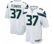 Men's Seattle Seahawks #37 Tre Flowers Game White Football Jersey