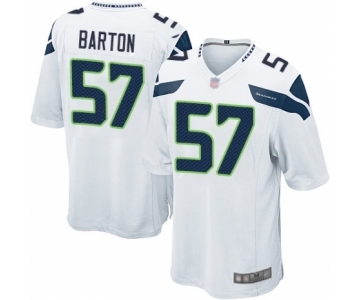 Men's Seattle Seahawks #57 Cody Barton Game White Football Jersey