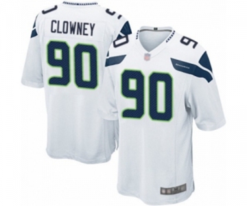 Men's Seattle Seahawks #90 Jadeveon Clowney Game White Football Jersey