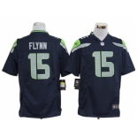 nike nfl jerseys seattle seahawks #15 flynn blue[game]