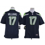 nike nfl jerseys seattle seahawks #17 williams blue[game]