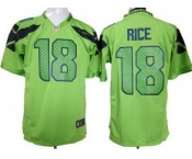 nike nfl jerseys seattle seahawks #18 sidney rice green[game]