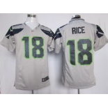 nike nfl jerseys seattle seahawks #18 sidney rice grey[game]